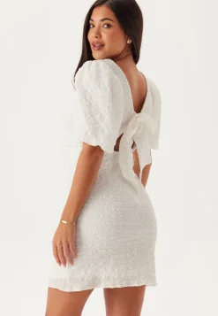 Structured Bow Short Dress