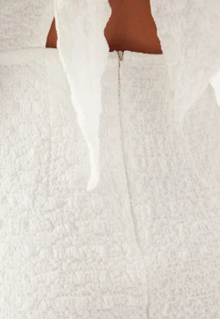 Structured Bow Short Dress