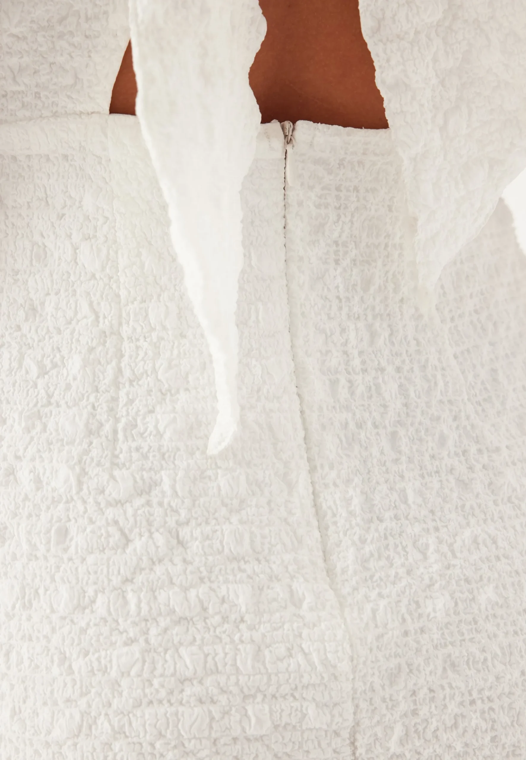 Structured Bow Short Dress