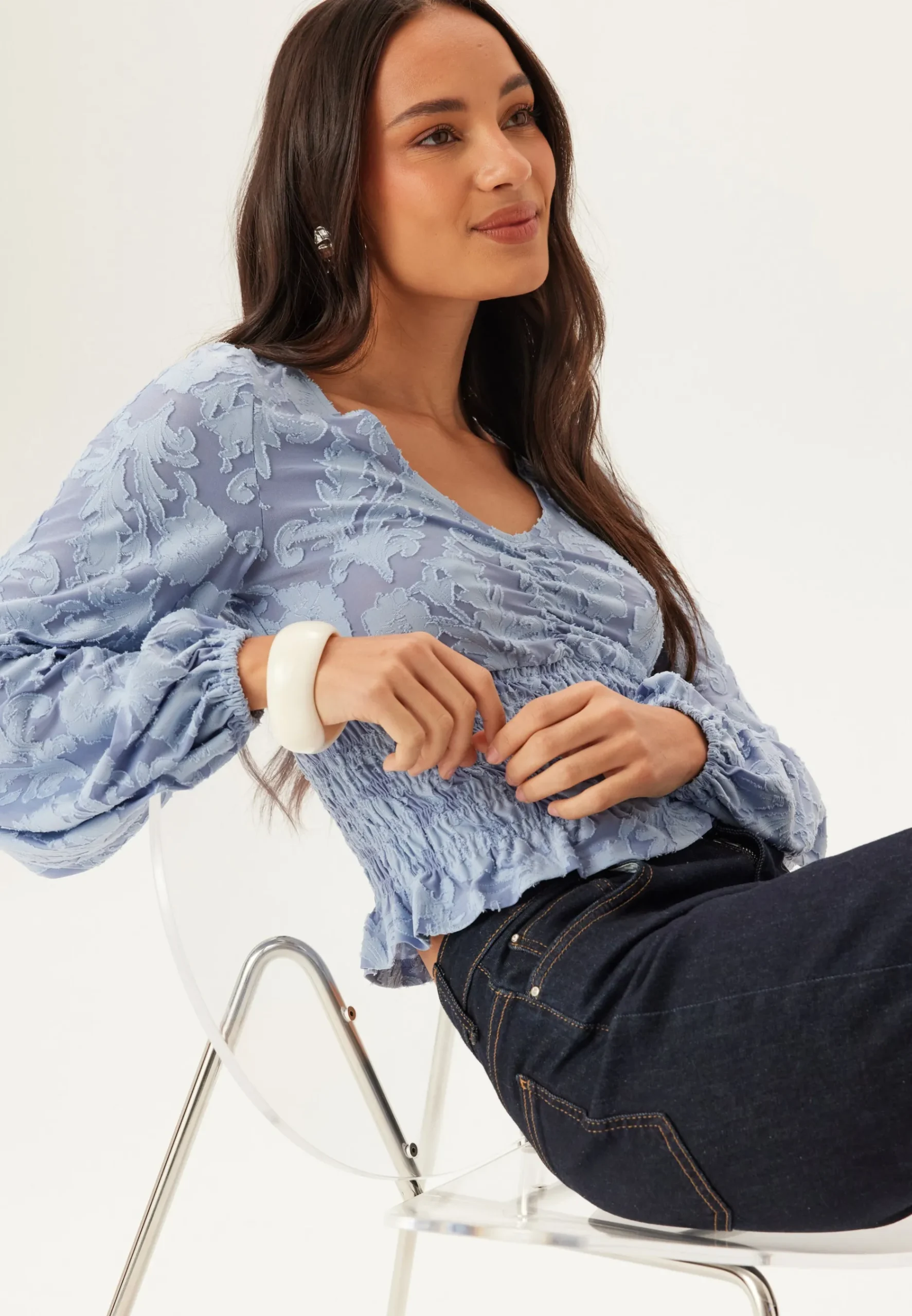 Structure Floral Smock Top