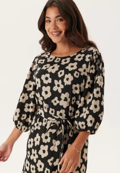 Structure Flounce Midi Dress
