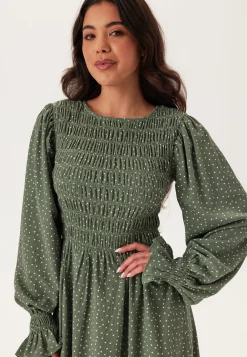 Structure Long Sleeve Midi Dress