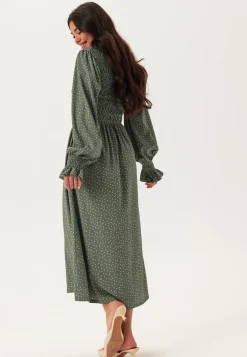 Structure Long Sleeve Midi Dress
