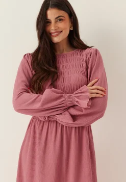 Structure Long Sleeve Midi Dress