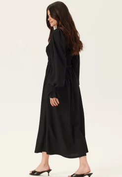 Structure Long Sleeve Midi Dress