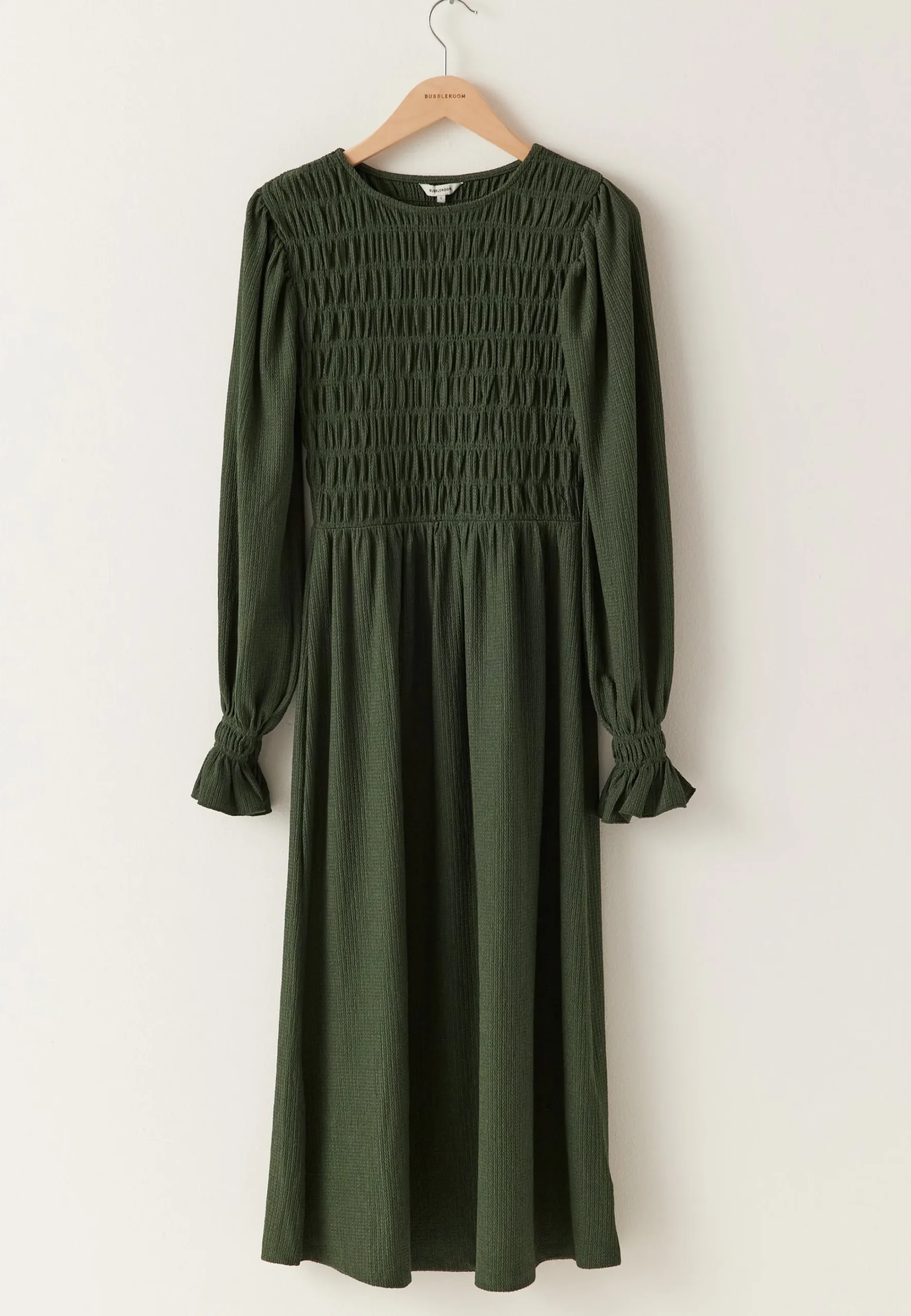 Structure Long Sleeve Midi Dress
