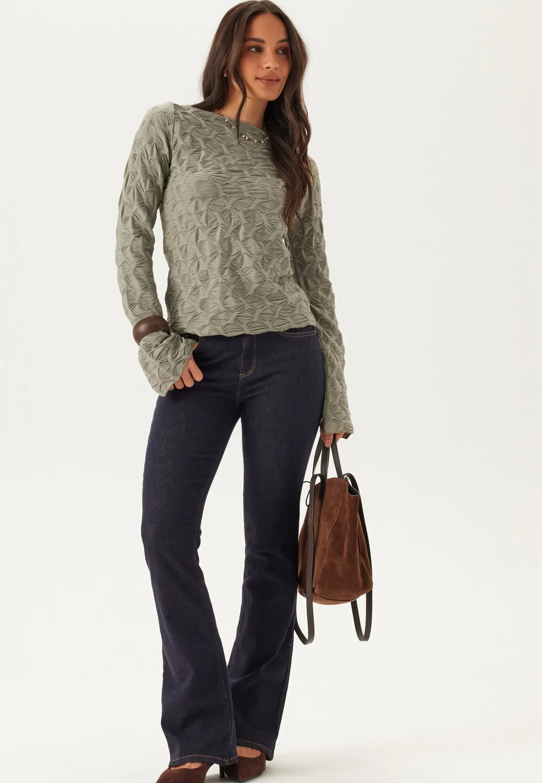 Structure Long Sleeve Top
