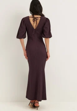 Structure Puff Sleeve Dress