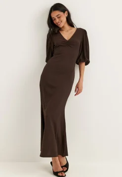 Structure Puff Sleeve Dress