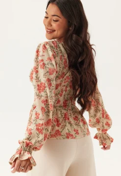 Structure Smock Peplum Top