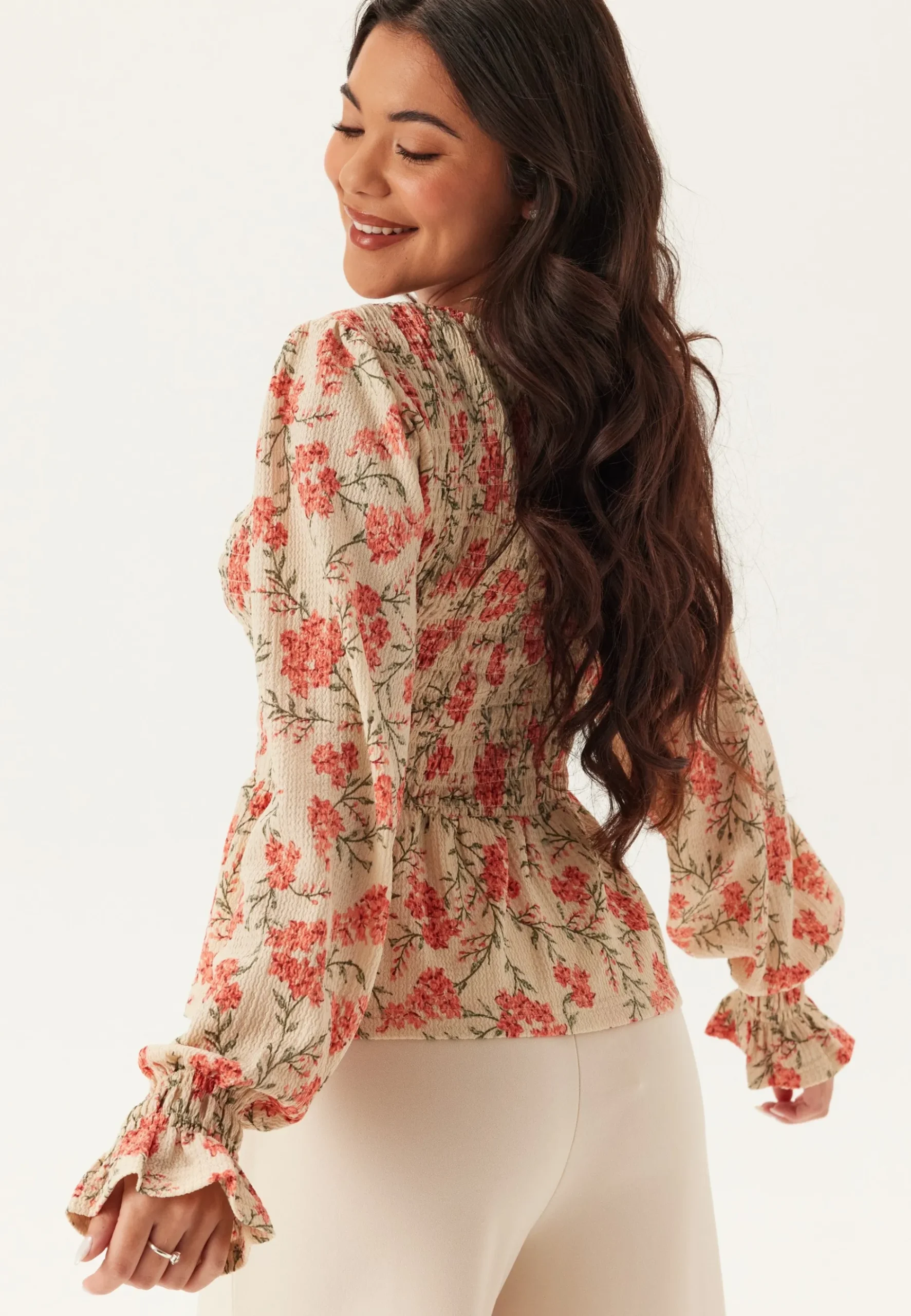 Structure Smock Peplum Top