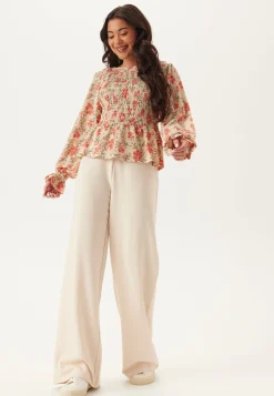 Structure Smock Peplum Top