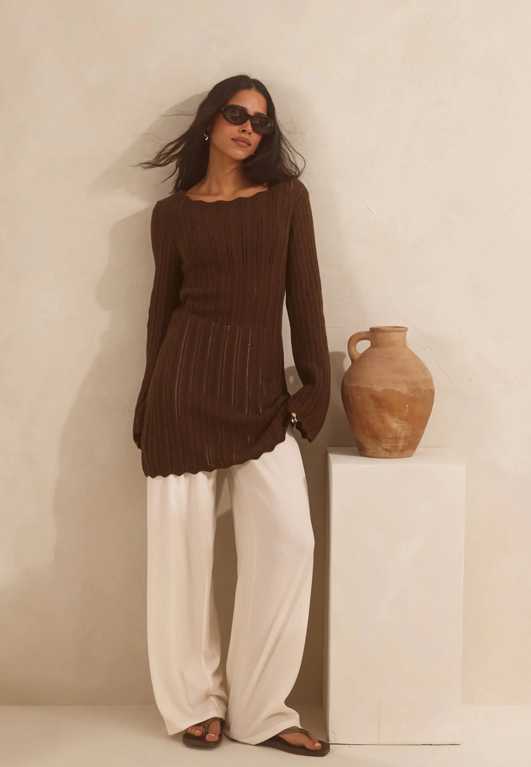 Structure Wide Trousers
