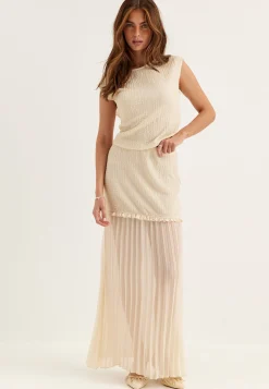 Strucure Combined Maxi Skirt