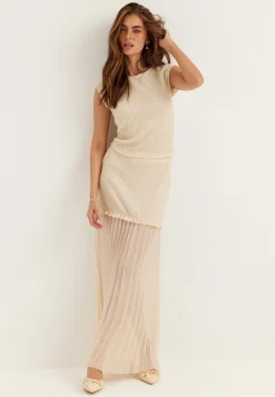 Strucure Combined Maxi Skirt
