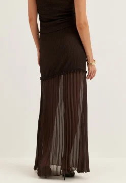 Strucure Combined Maxi Skirt