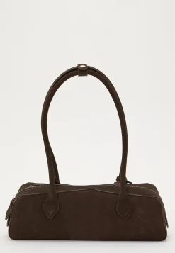 Suede Baguette Bag