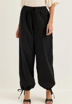Tie Detail Cotton Trousers