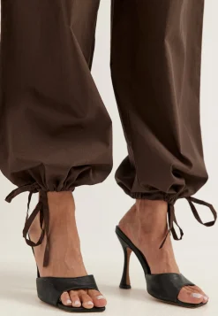 Tie Detail Cotton Trousers