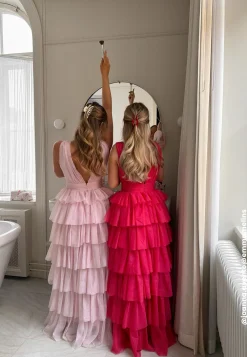 Tulle Frill Gown