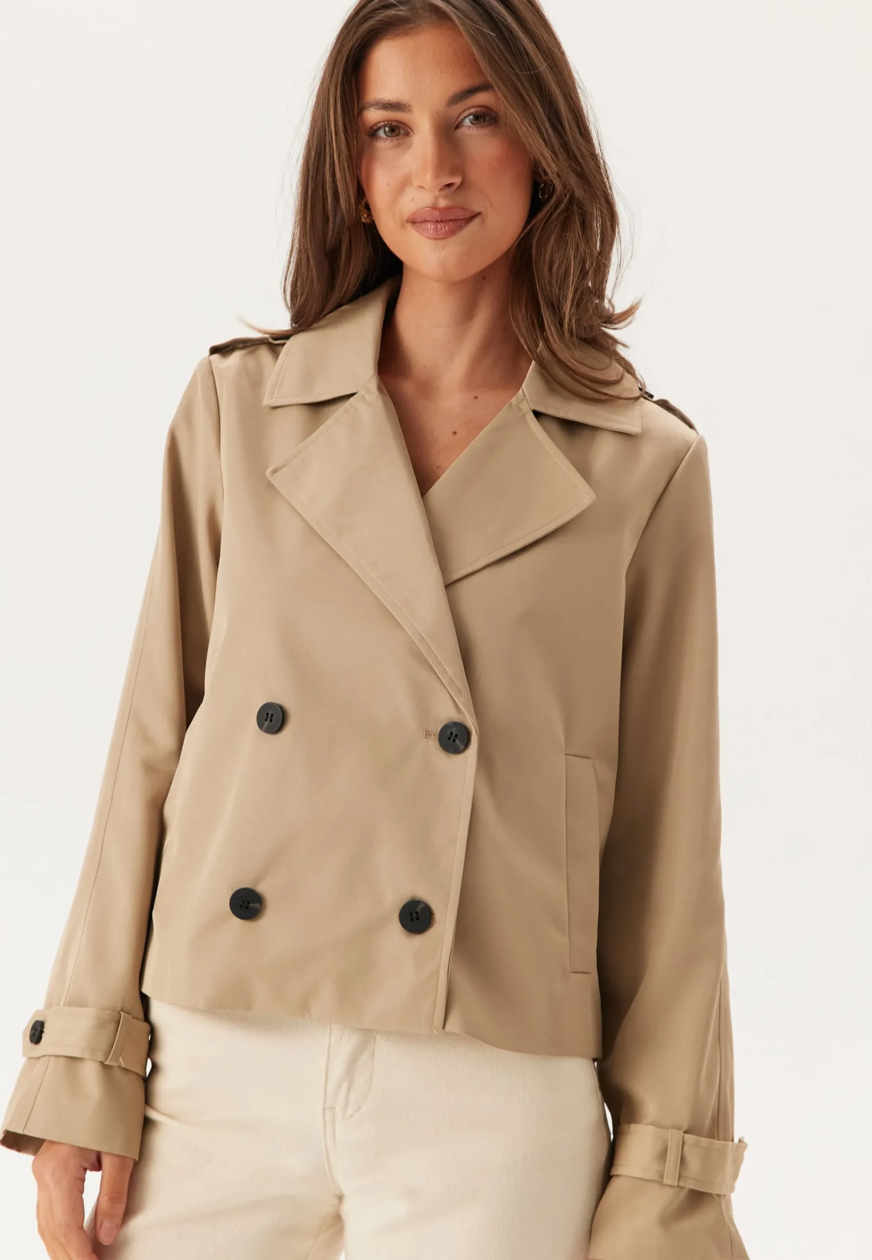 Viaddison L/S SHORT TRENCHCOAT