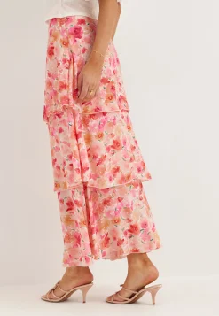 Viastra Hw Flounce Ankle Skirt