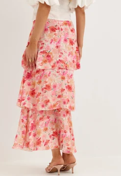 Viastra Hw Flounce Ankle Skirt