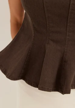 Vichia Peplum Top