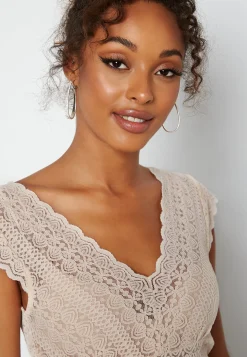 Vichikka V-Neck Cap Sleeve Top
