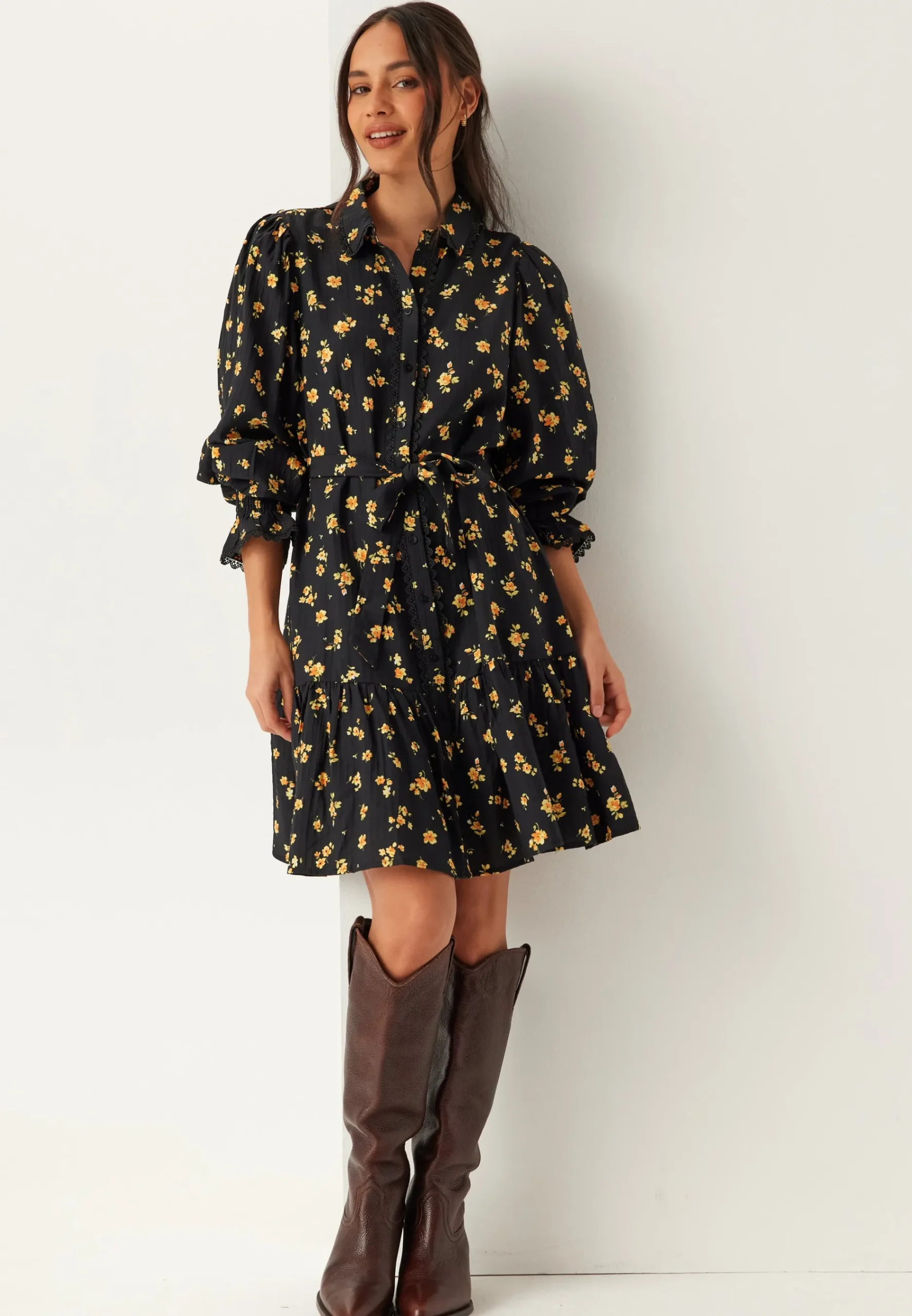 Viclo Yle L/S SHIRT DRESS