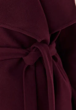 Vicooley Collar Belt Coat