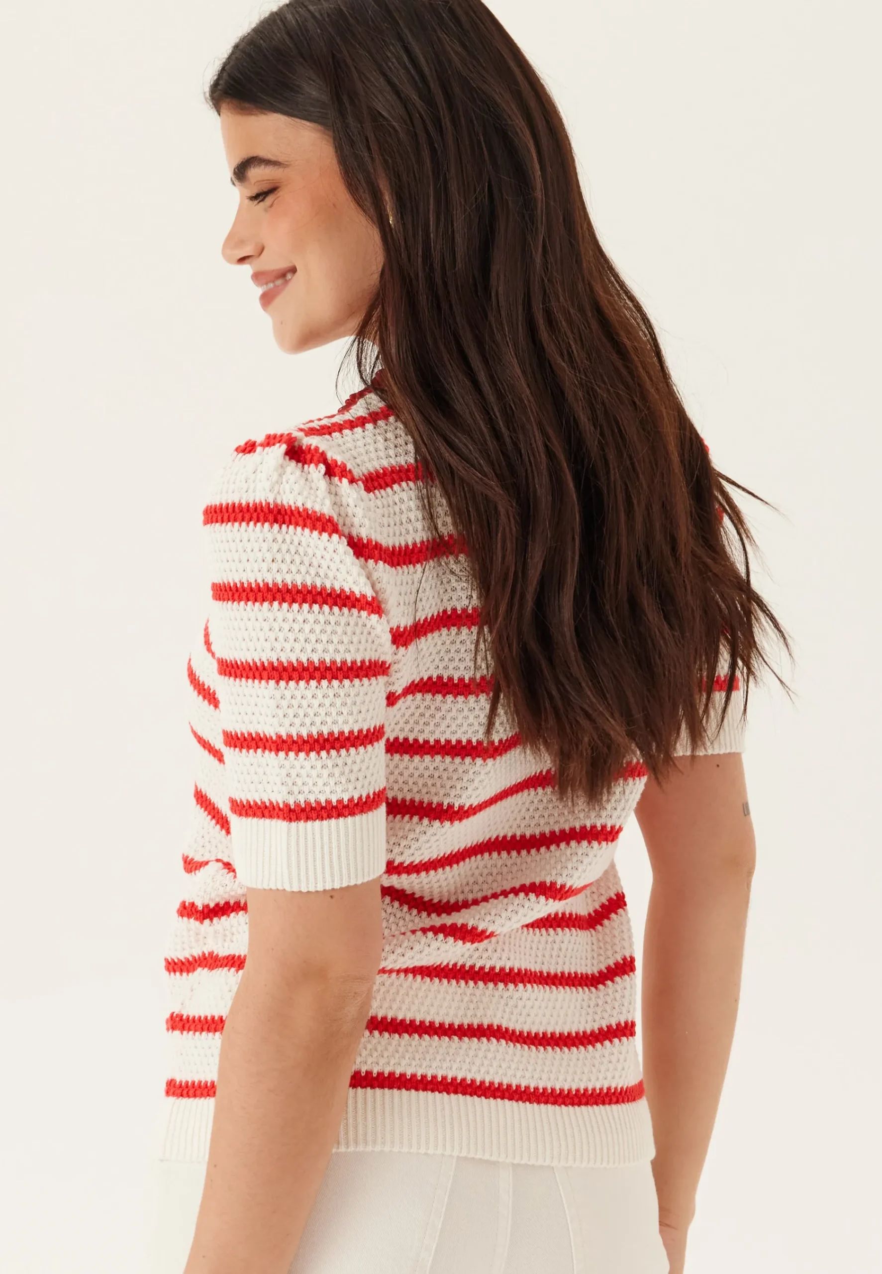 Vidalo O-neck S/S STRIPE KNIT