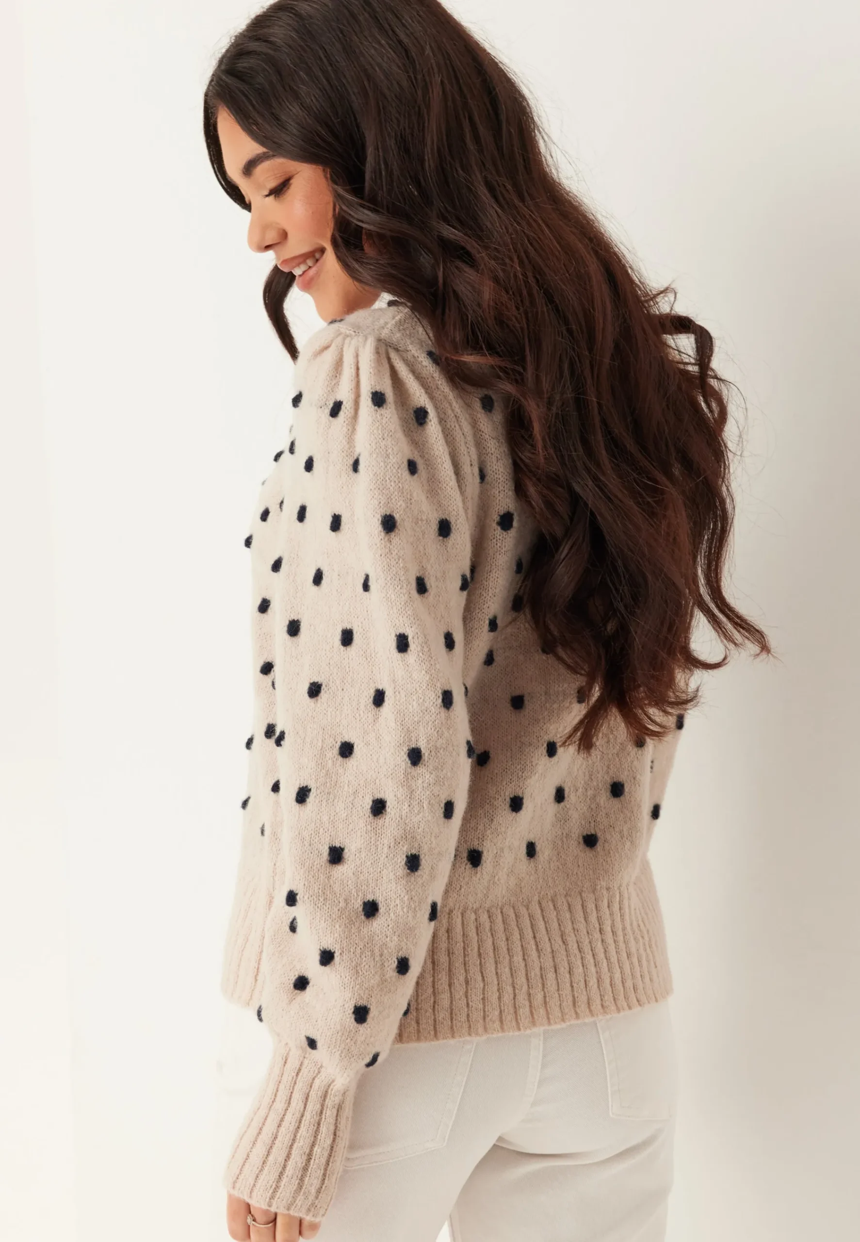 Vidottie L/S O-NECK KNIT TOP O