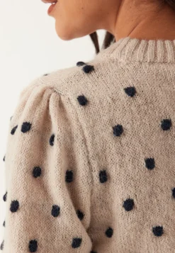 Vidottie L/S O-NECK KNIT TOP O
