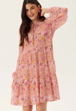 Vifalia L/S TIE V-NECK DRESS