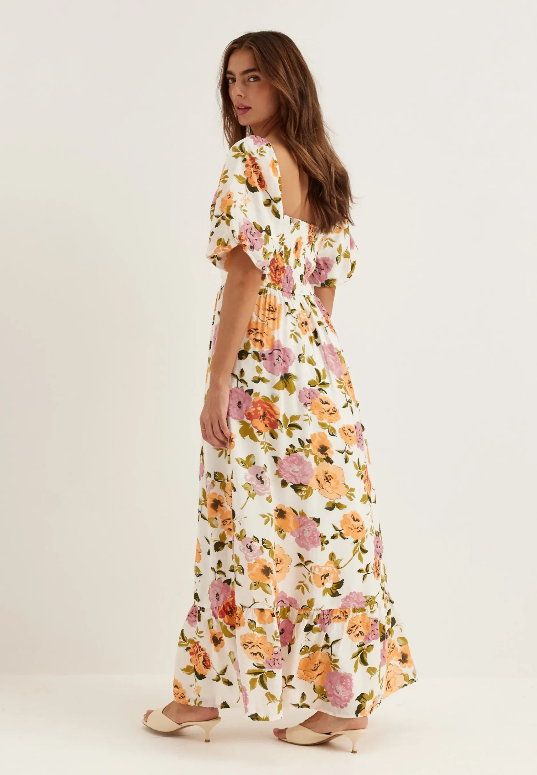 Viflola Square Neck 2/4 ANKLE DRESS