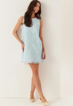 Vigamma O-neck S/L SHORT DRESS