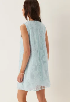Vigamma O-neck S/L SHORT DRESS
