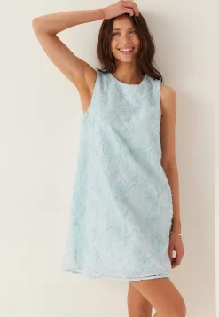 Vigamma O-neck S/L SHORT DRESS