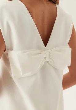 Vigery V-neck S/L SHORT DRESS