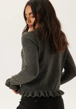 Vijacia O-neck L/S FRILL KNIT