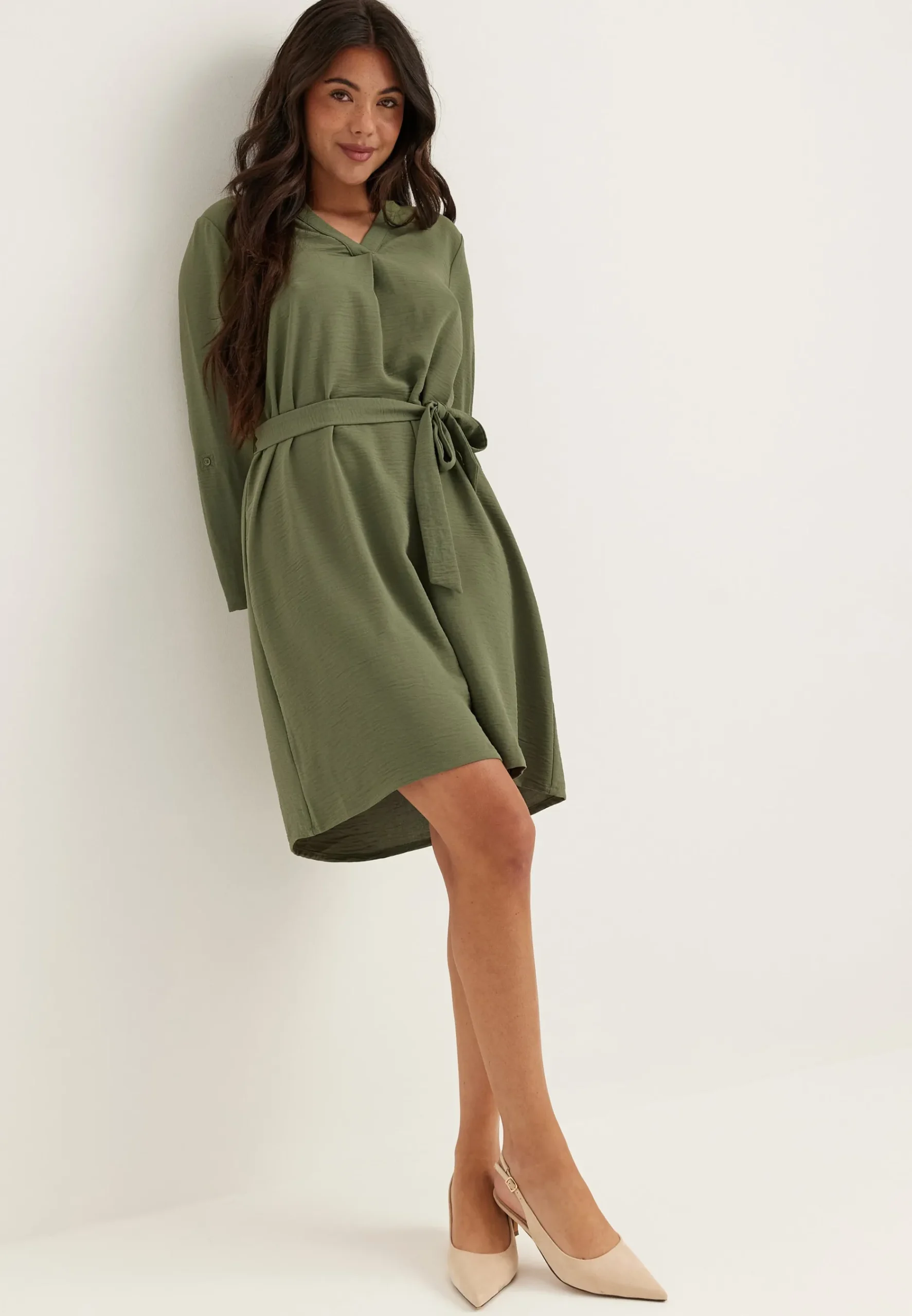 Vijosa 3/4 V-NECK DRESS