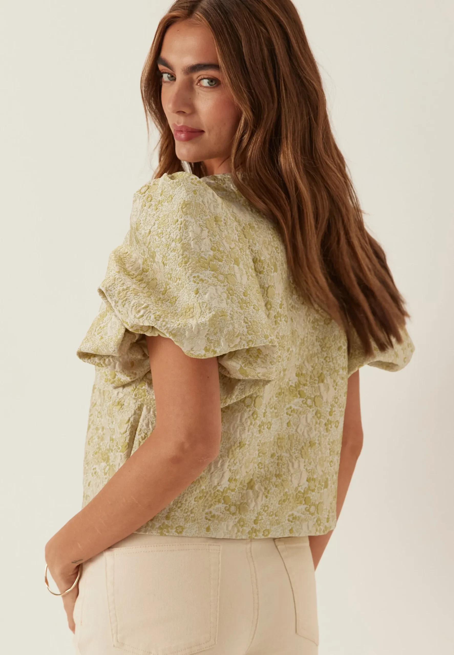 Vikaia O-neck 2/4 JACQUARD BOLERO