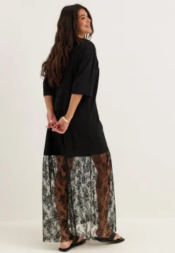 Vikata S/S OVERSIZE LACE DRESS