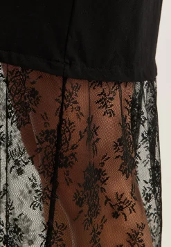 Vikata S/S OVERSIZE LACE DRESS