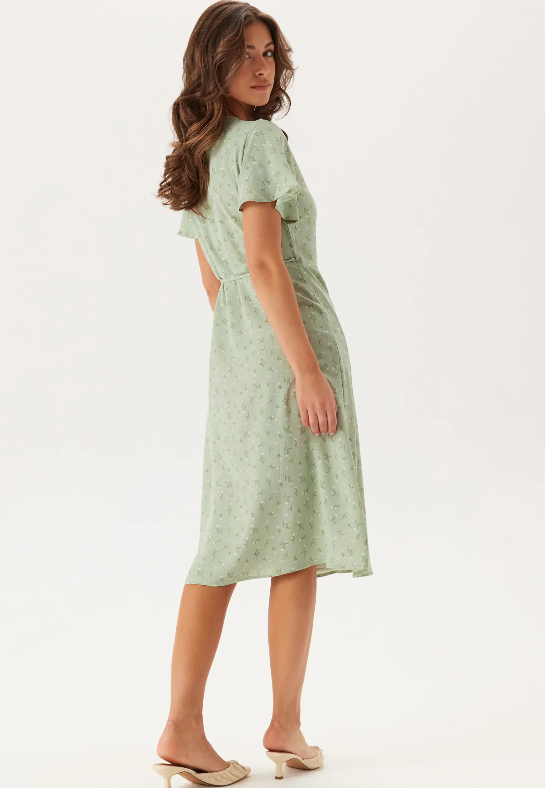 Vilovie S/S Wrap Midi Dress