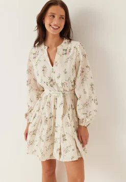Vimiada L/S EMB SHORT SHIRT DRESS