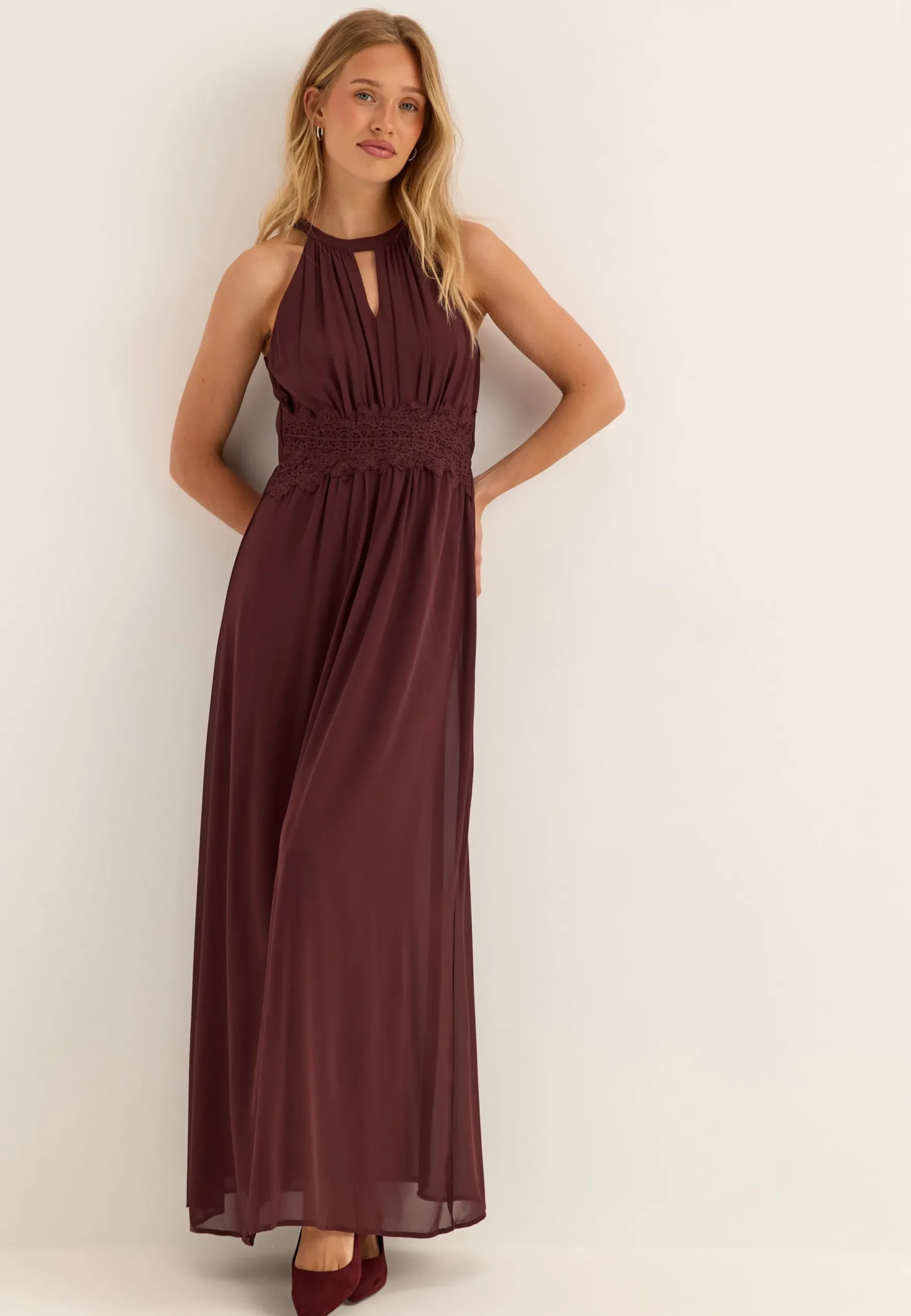 Vimilina Halterneck Maxi Dress
