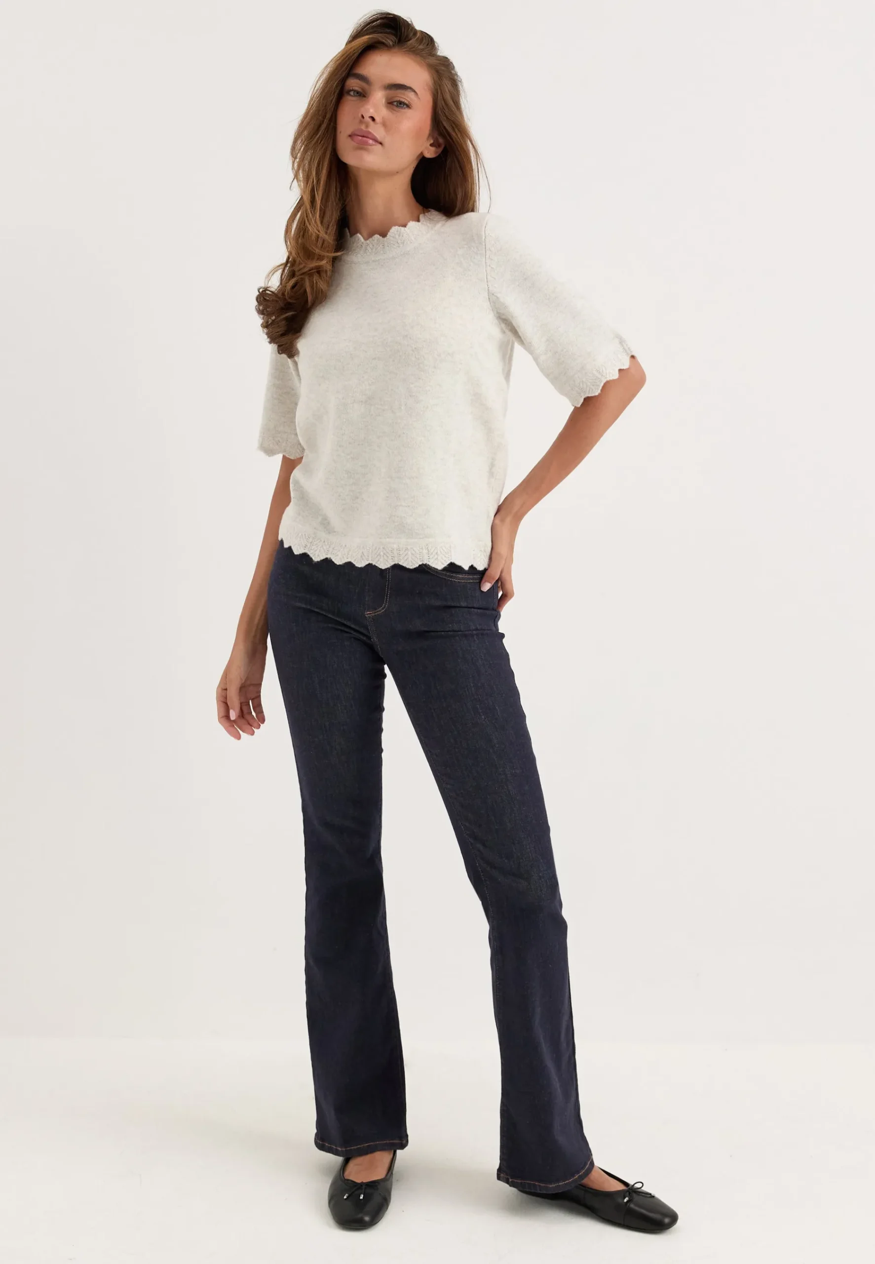 Vinikolina O-neck 2/4 KNIT TOP