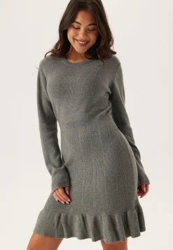 Vinorthy O-neck L/S FRILL KNIT